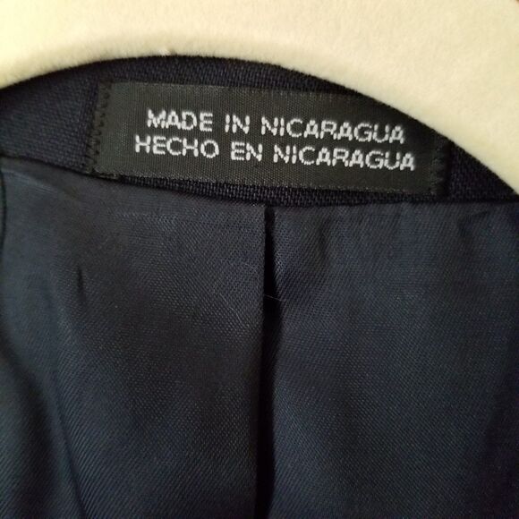 Vintage David Taylor wool blend blazer navy size 50B - Picture 6 of 12